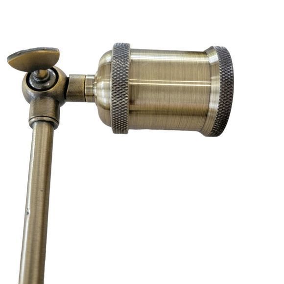 Set of 2 new gold brass track lights open box 8 inch long with adjustable end - Picture 2 of 4